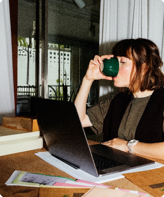 woman drinking